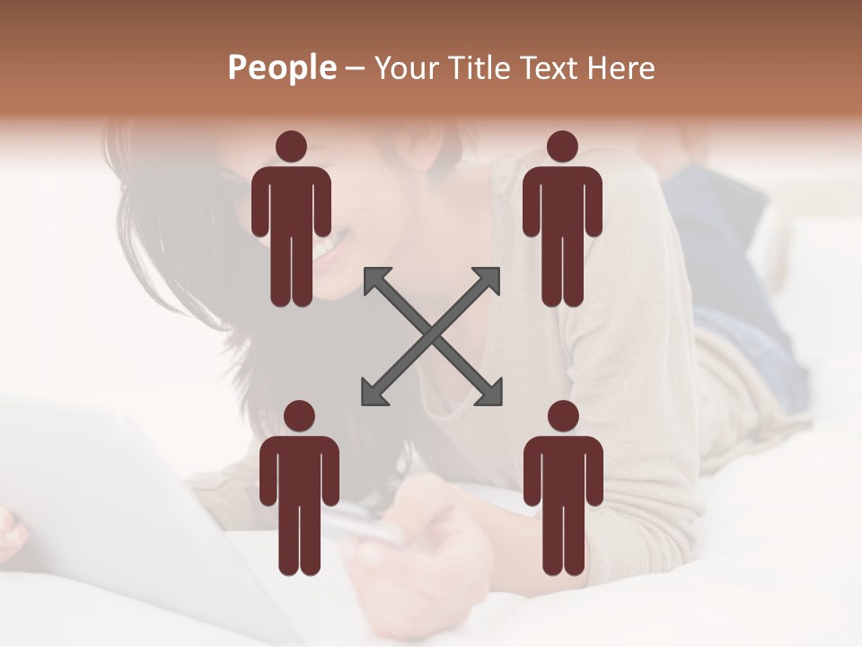 Hands Laying Brunette PowerPoint Template