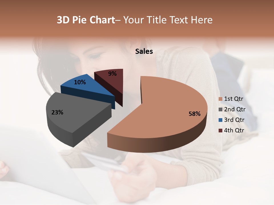 Hands Laying Brunette PowerPoint Template