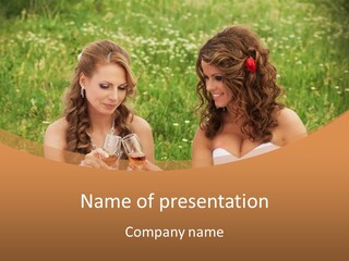 Newlywed Love White PowerPoint Template