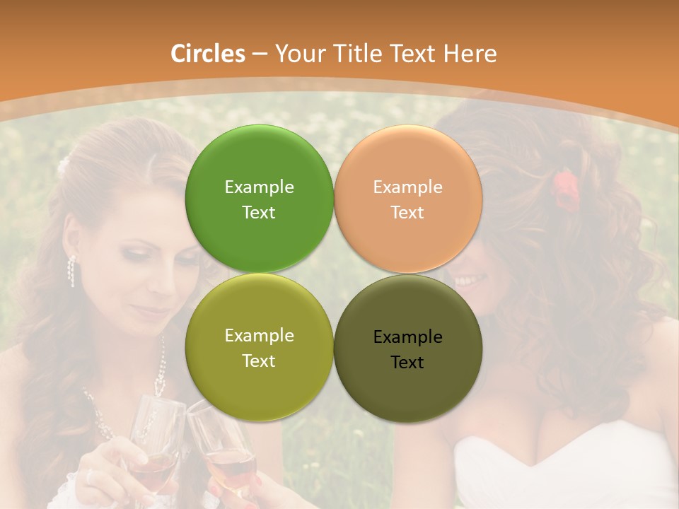 Newlywed Love White PowerPoint Template