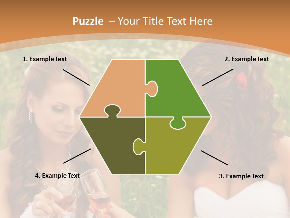 Newlywed Love White PowerPoint Template