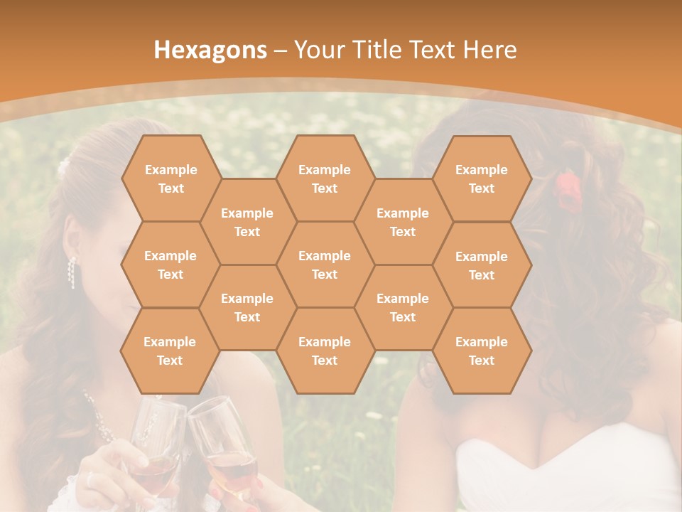 Newlywed Love White PowerPoint Template