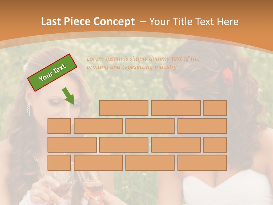 Newlywed Love White PowerPoint Template