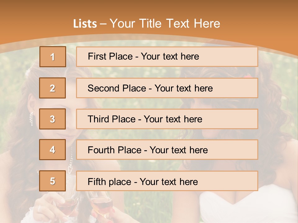 Newlywed Love White PowerPoint Template