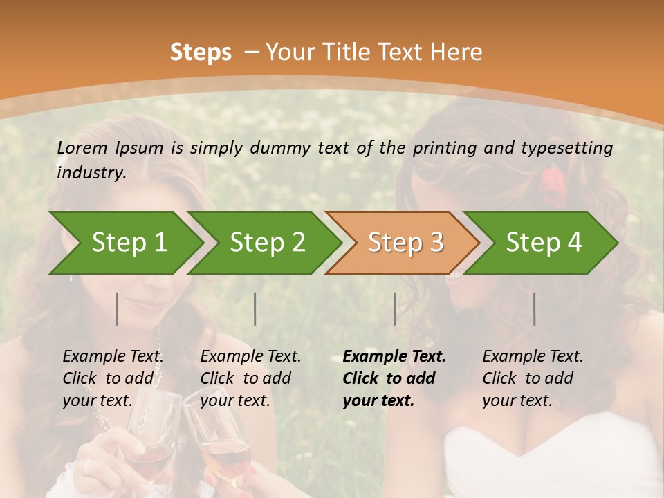 Newlywed Love White PowerPoint Template