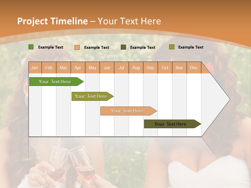 Newlywed Love White PowerPoint Template