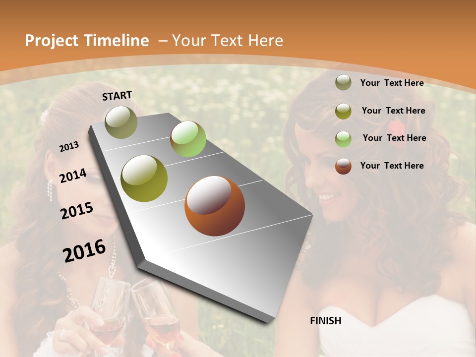 Newlywed Love White PowerPoint Template