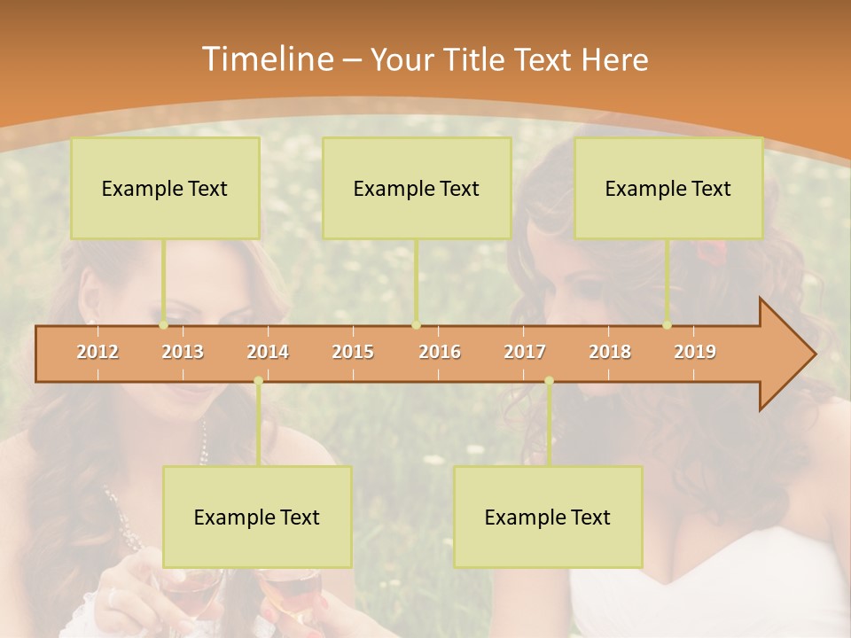 Newlywed Love White PowerPoint Template
