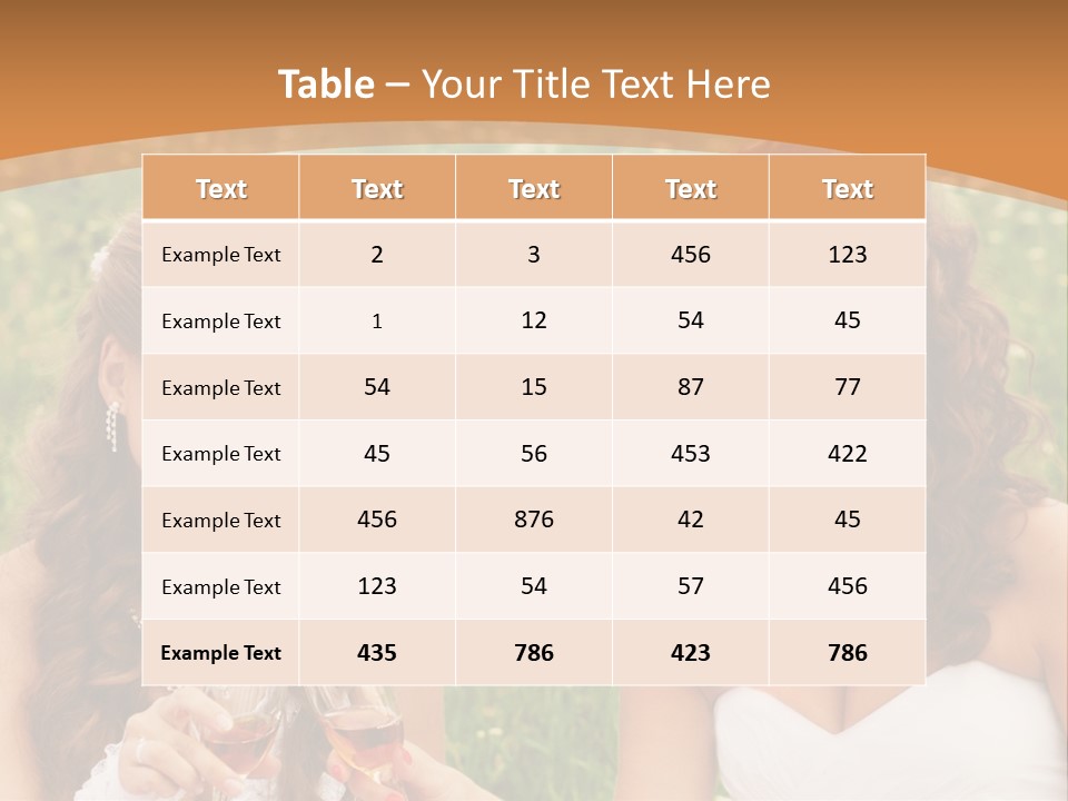 Newlywed Love White PowerPoint Template