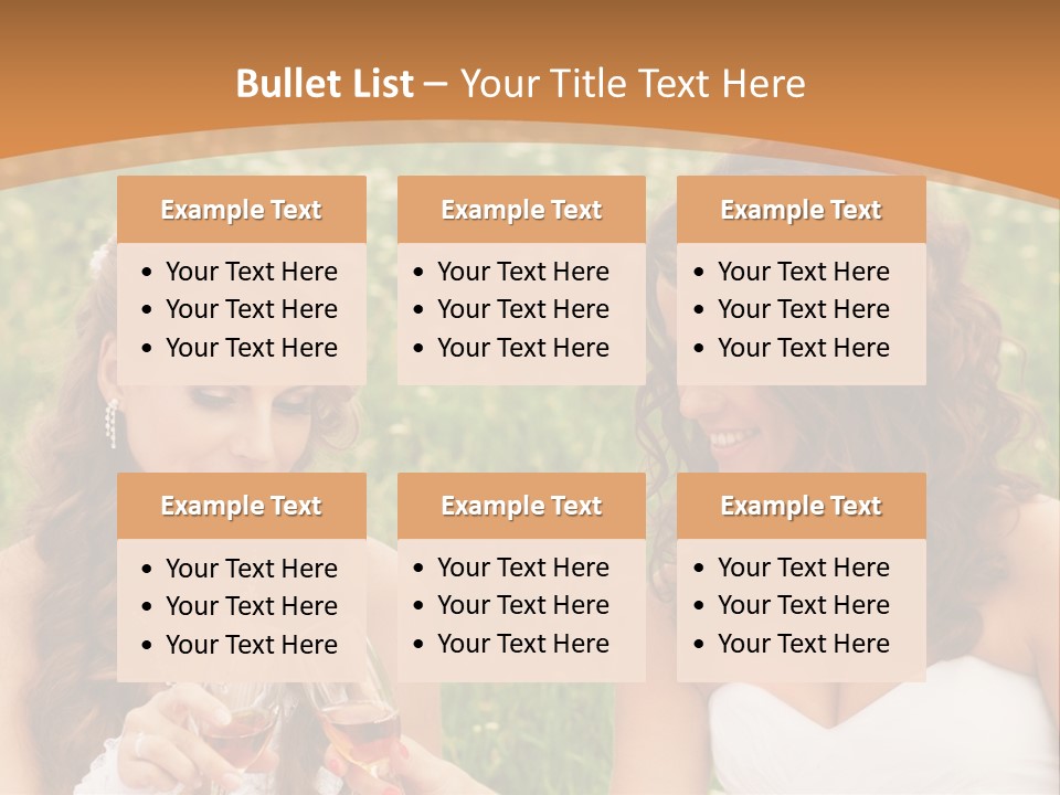 Newlywed Love White PowerPoint Template