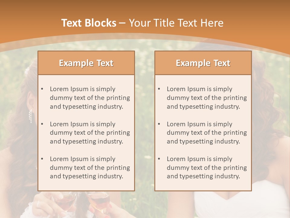 Newlywed Love White PowerPoint Template