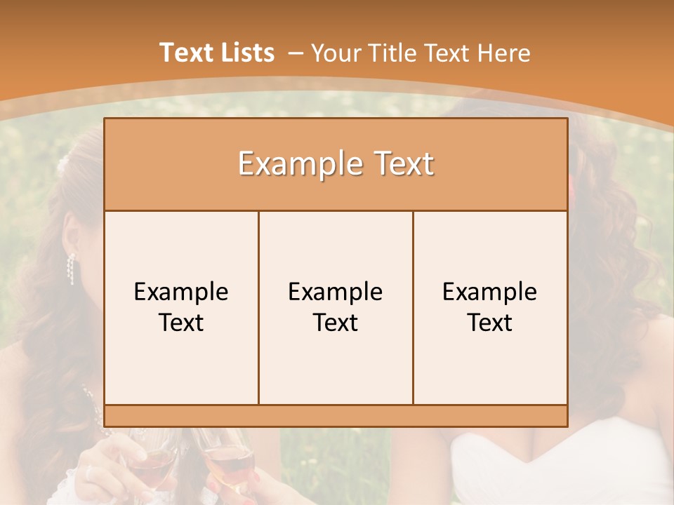 Newlywed Love White PowerPoint Template