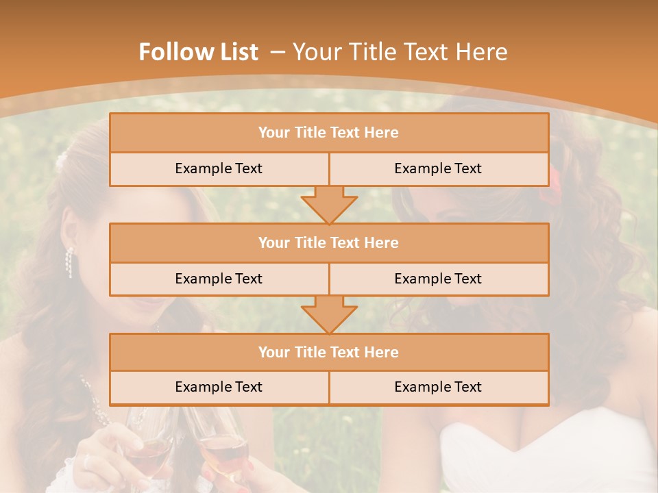 Newlywed Love White PowerPoint Template