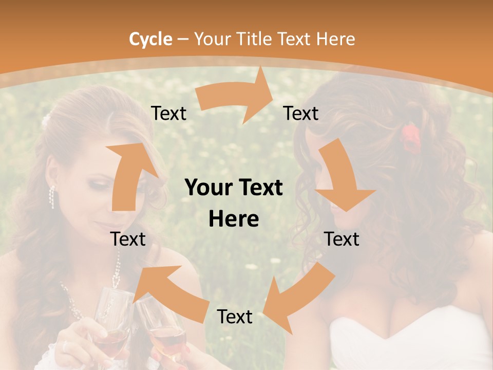 Newlywed Love White PowerPoint Template