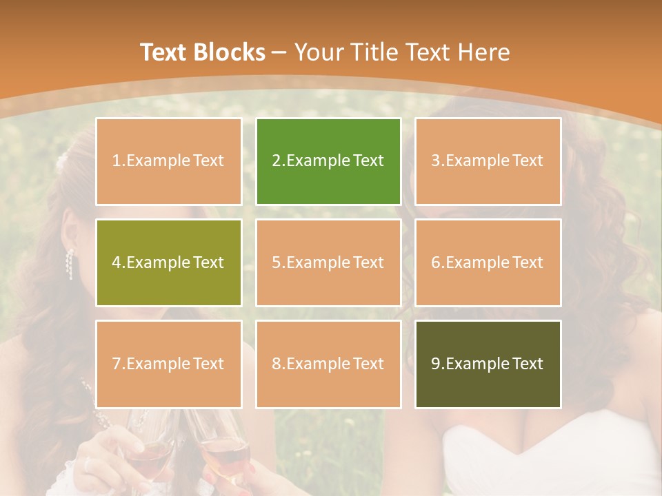 Newlywed Love White PowerPoint Template