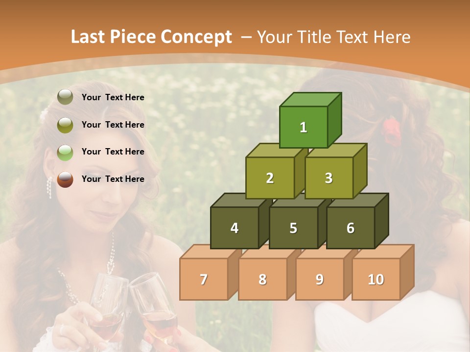 Newlywed Love White PowerPoint Template