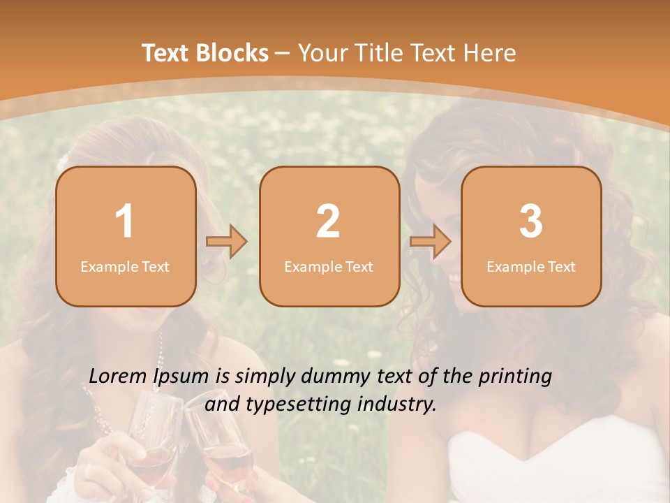 Newlywed Love White PowerPoint Template