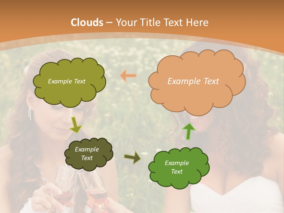 Newlywed Love White PowerPoint Template