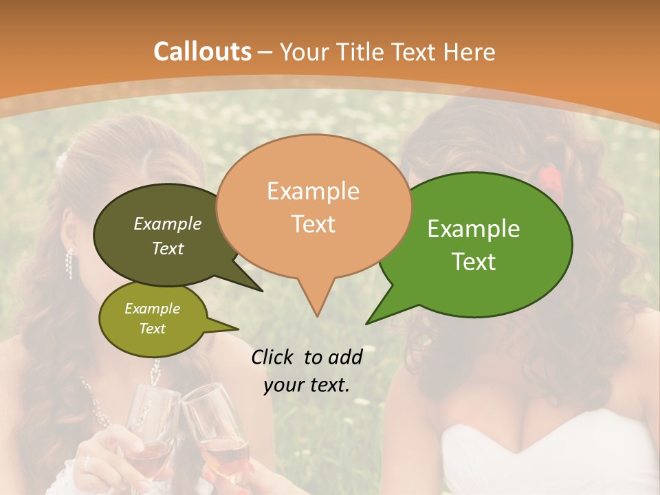 Newlywed Love White PowerPoint Template