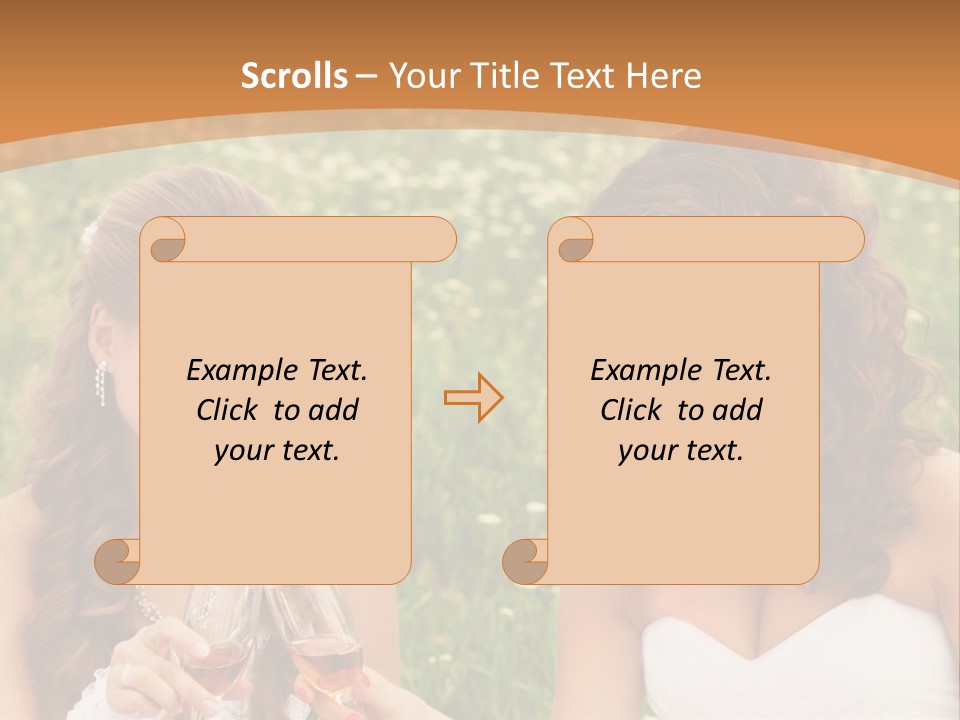 Newlywed Love White PowerPoint Template