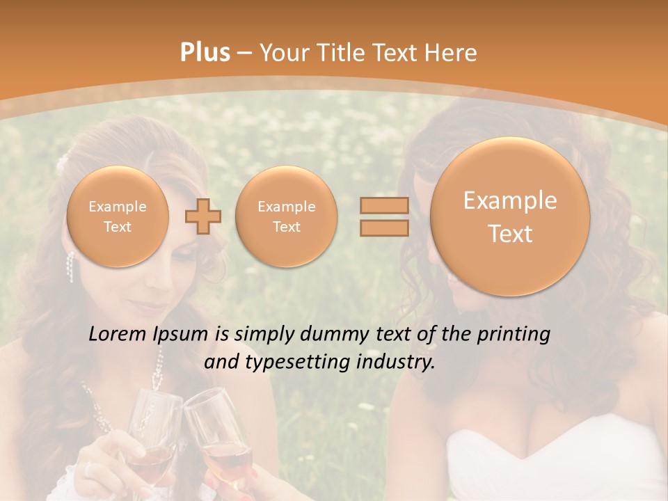Newlywed Love White PowerPoint Template