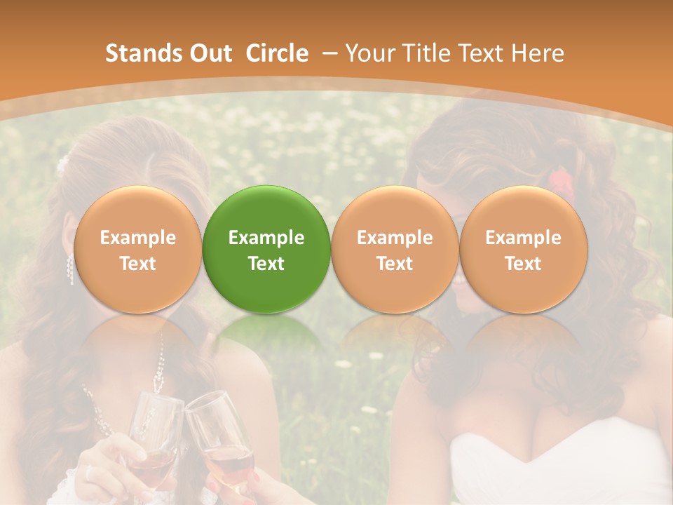 Newlywed Love White PowerPoint Template