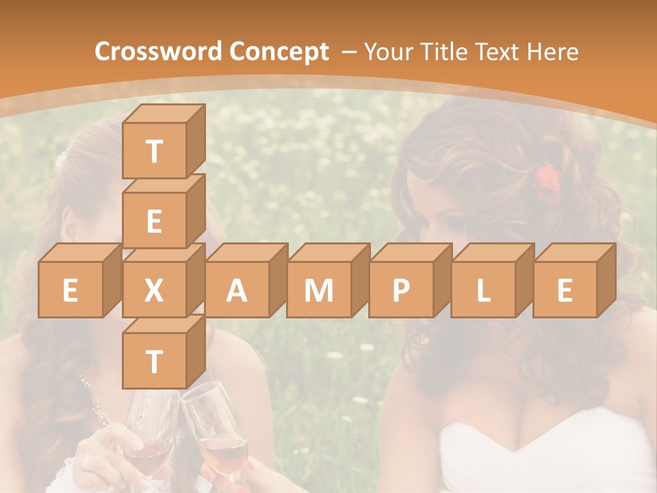 Newlywed Love White PowerPoint Template