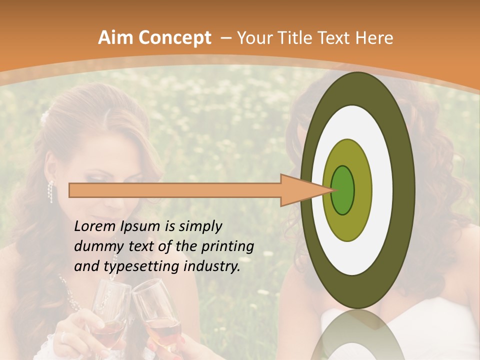 Newlywed Love White PowerPoint Template