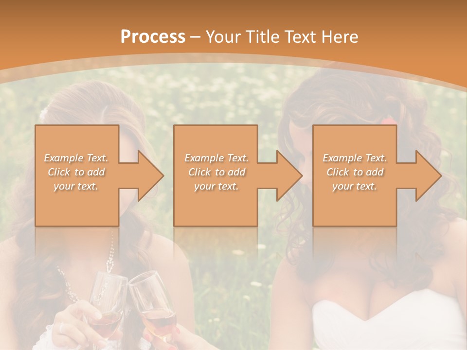 Newlywed Love White PowerPoint Template