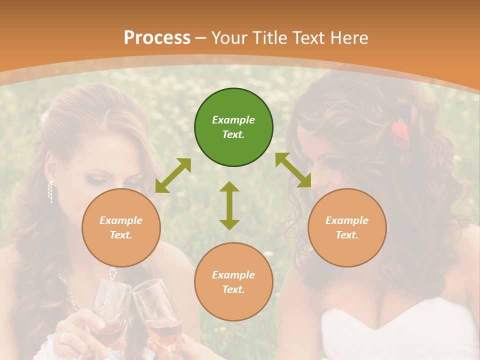 Newlywed Love White PowerPoint Template