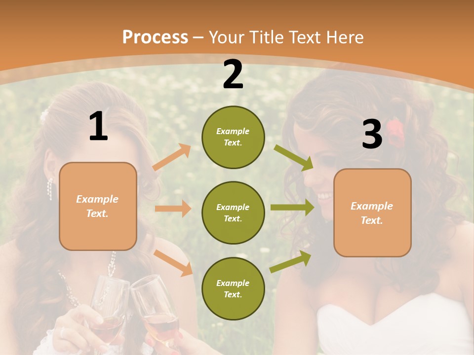 Newlywed Love White PowerPoint Template