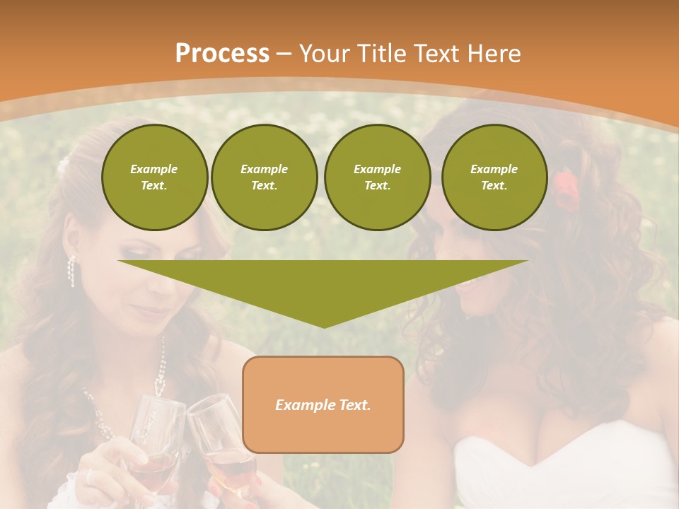 Newlywed Love White PowerPoint Template