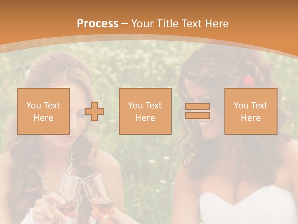 Newlywed Love White PowerPoint Template