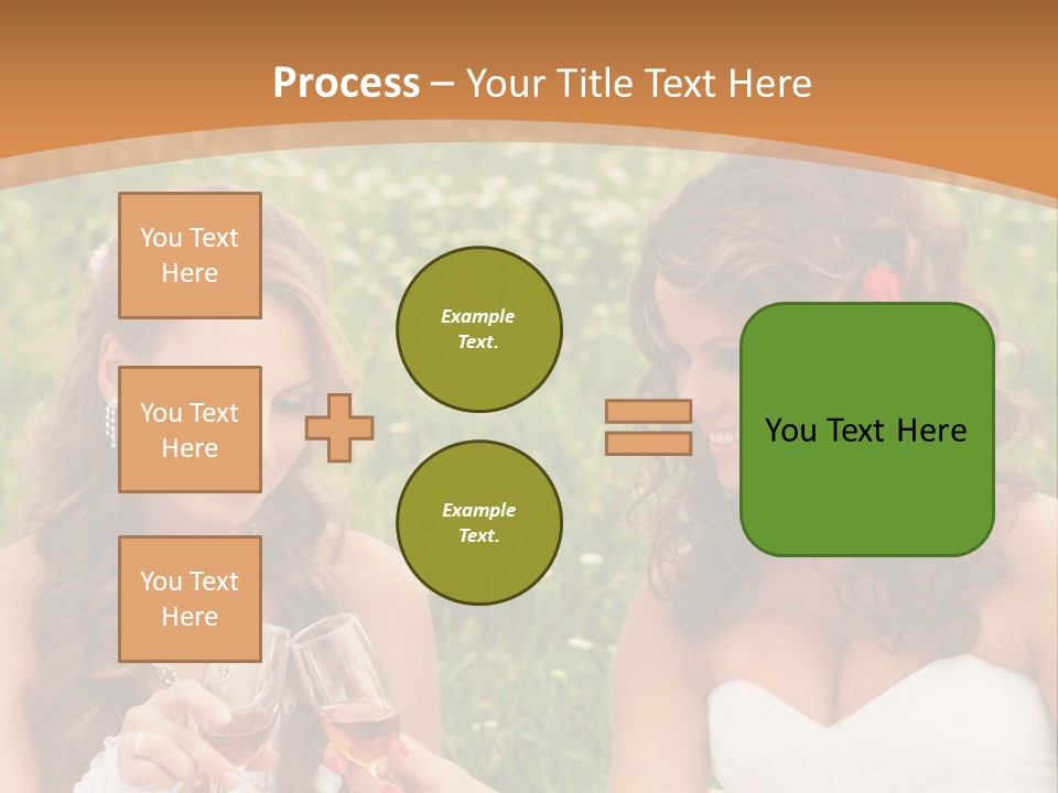 Newlywed Love White PowerPoint Template
