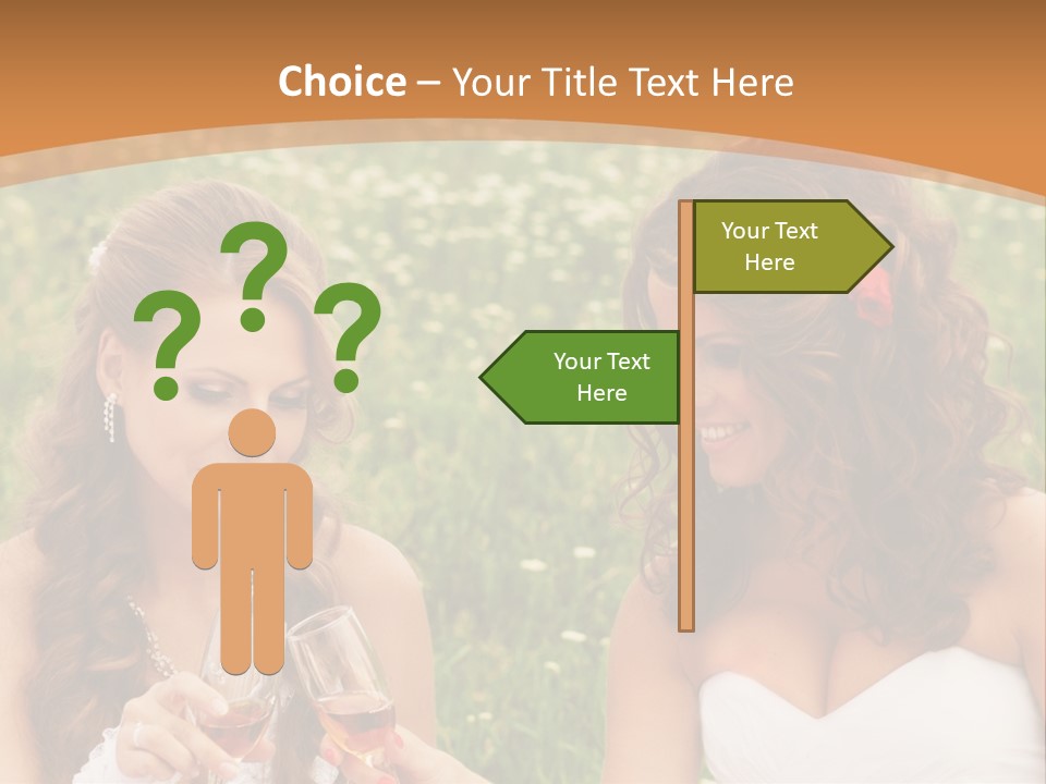 Newlywed Love White PowerPoint Template