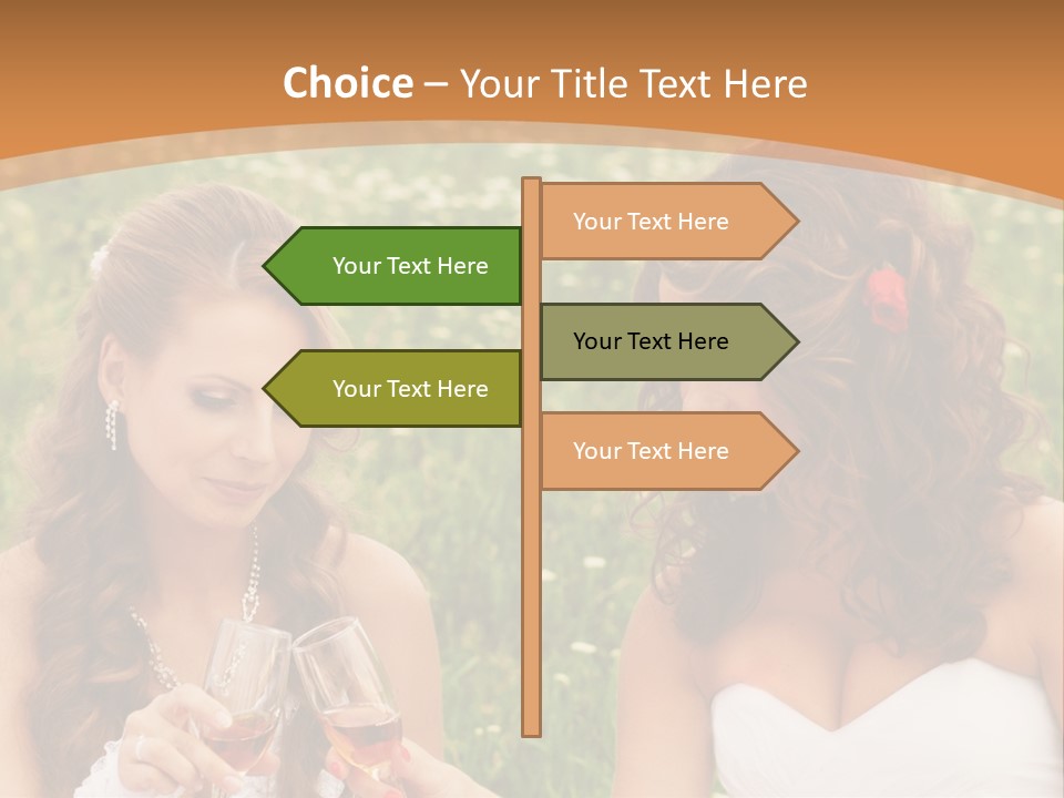 Newlywed Love White PowerPoint Template