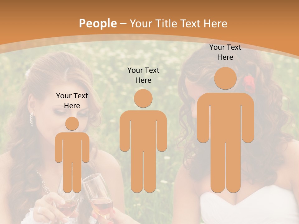 Newlywed Love White PowerPoint Template