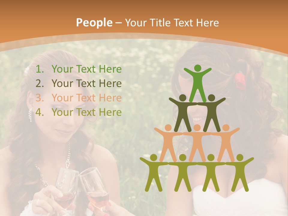 Newlywed Love White PowerPoint Template