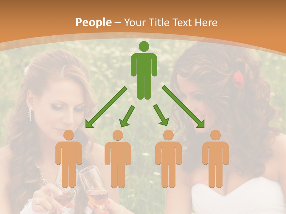 Newlywed Love White PowerPoint Template