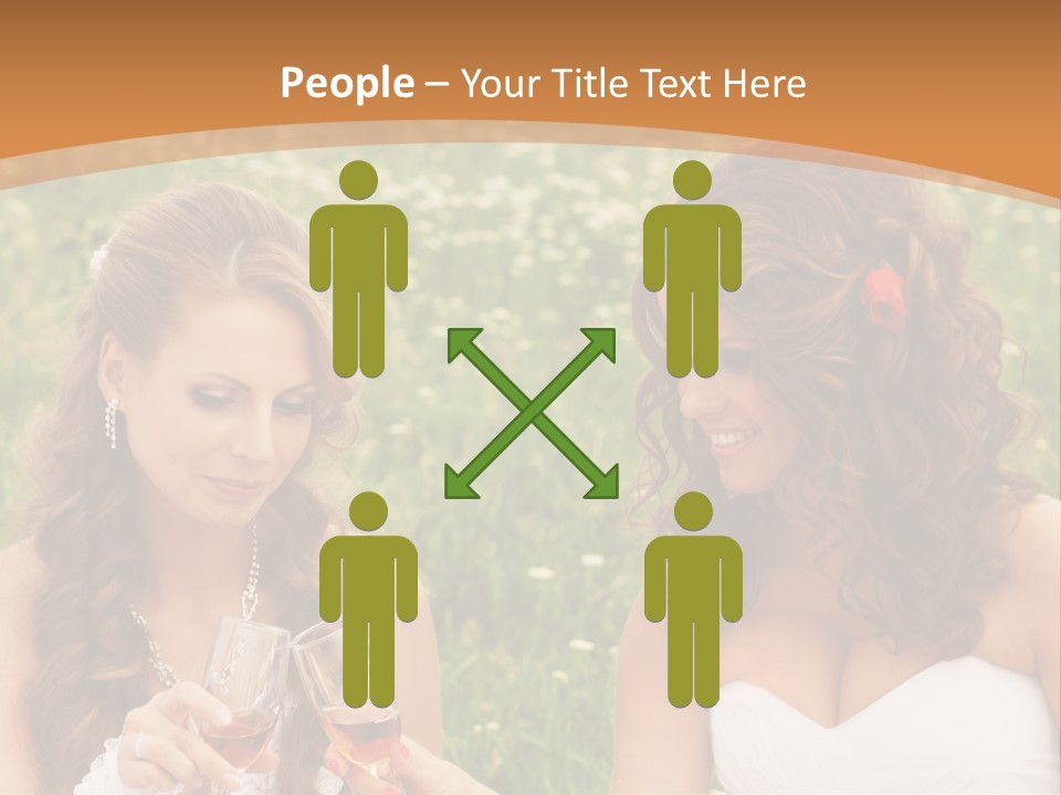 Newlywed Love White PowerPoint Template