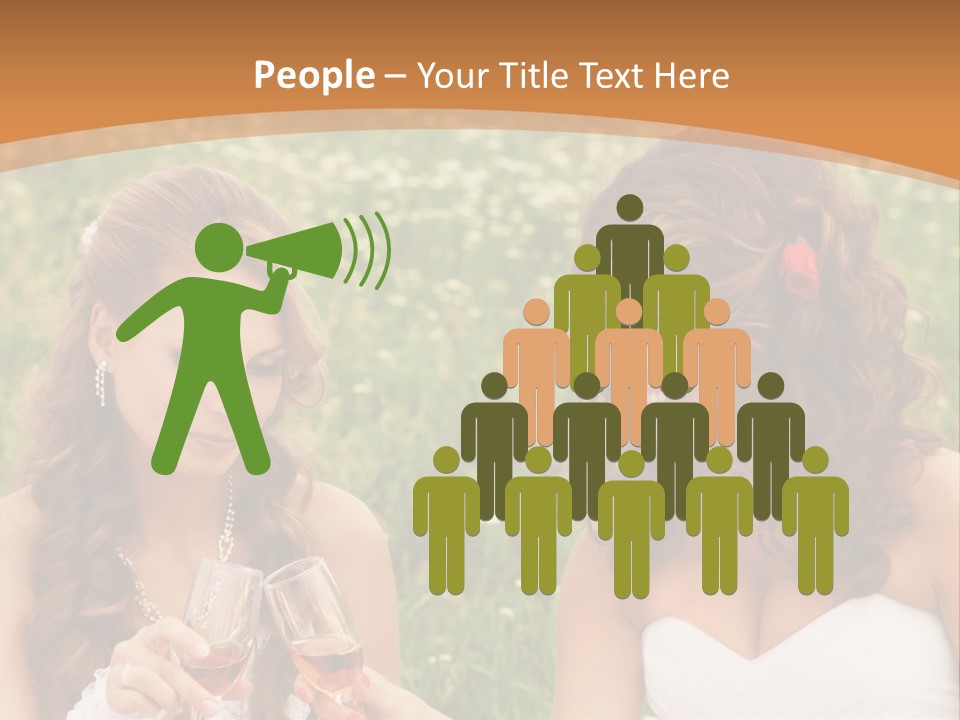 Newlywed Love White PowerPoint Template