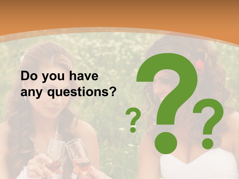 Newlywed Love White PowerPoint Template