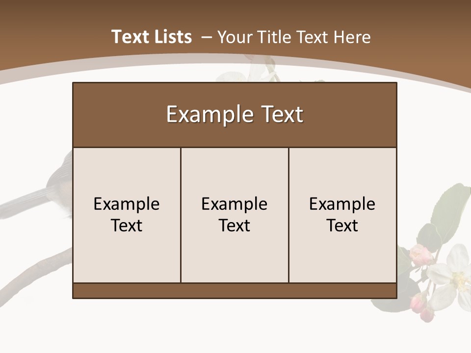 Flight Birding Bill PowerPoint Template