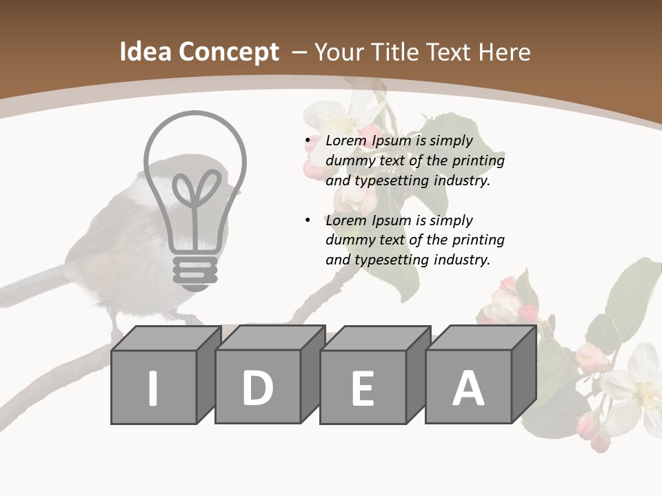 Flight Birding Bill PowerPoint Template