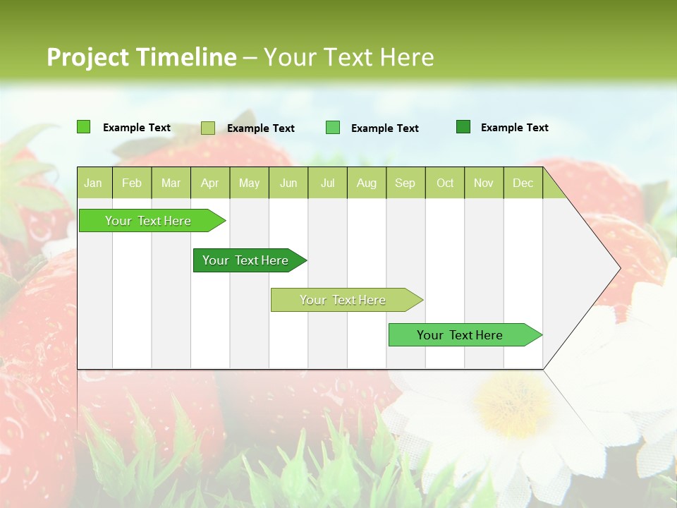 Clouds Strawberry Dessert PowerPoint Template