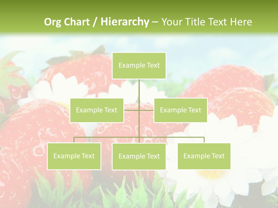 Clouds Strawberry Dessert PowerPoint Template