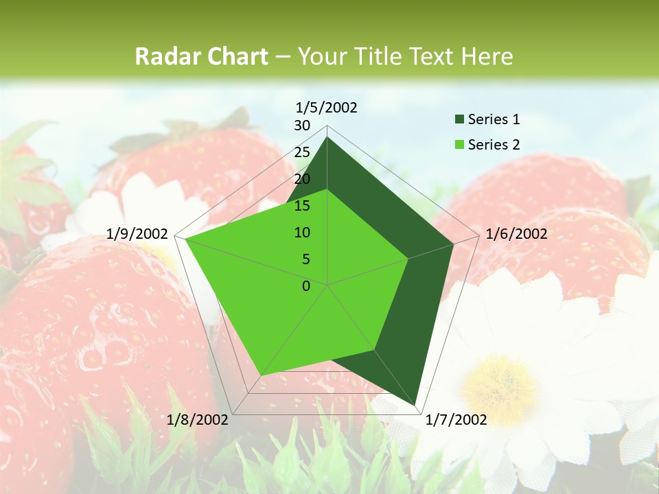 Clouds Strawberry Dessert PowerPoint Template