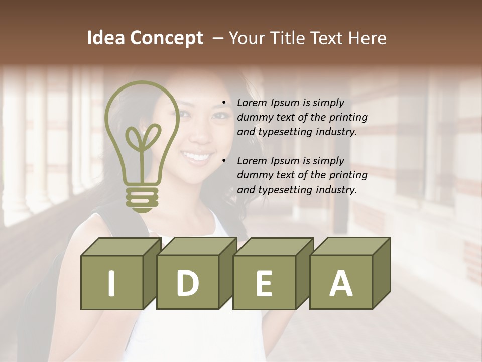 Modern Lamp Parquet PowerPoint Template