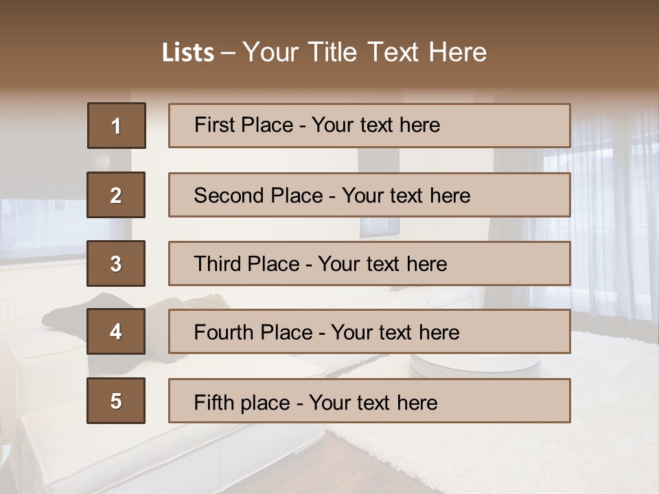 Modern Lamp Parquet PowerPoint Template