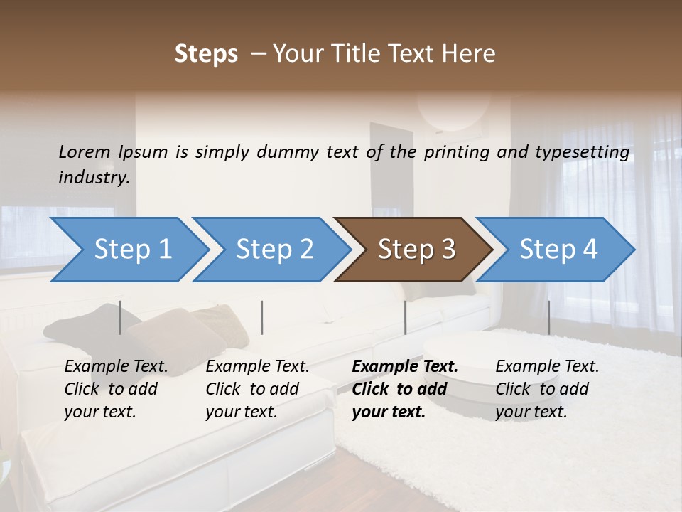 Modern Lamp Parquet PowerPoint Template